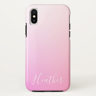 Capa Para iPhone Da Case-Mate Seu nome ou palavra Gradação de Mão Rosa
