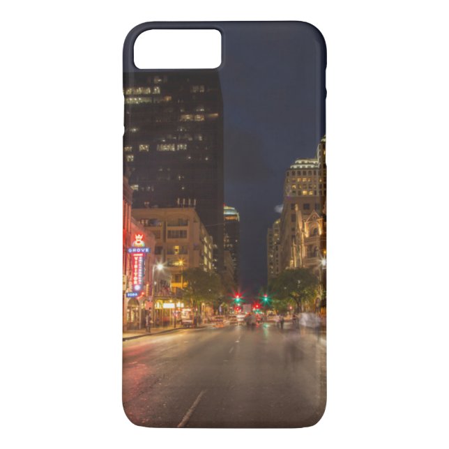 Capa Para iPhone, Case-Mate Sexta Rua Em Dusk No Centro Austin, Texas (Verso)