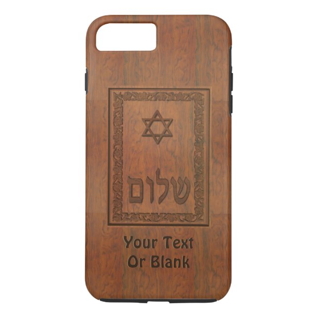 Capa Para iPhone, Case-Mate Shalom De Madeira Esculpida (Verso)