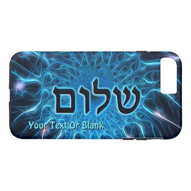Capa Para iPhone, Case-Mate Shalom Na Fractal Azul (Verso (Horizontal))