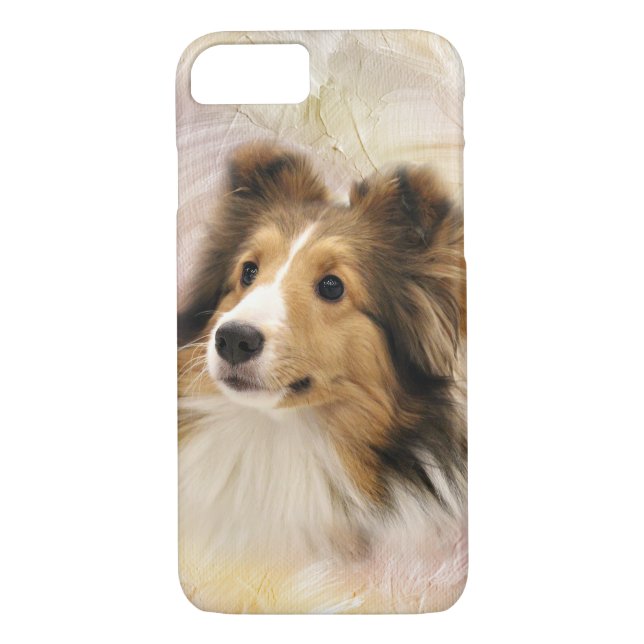 Capa Para iPhone, Case-Mate Sheepdog de Shetland do Sable (Verso)