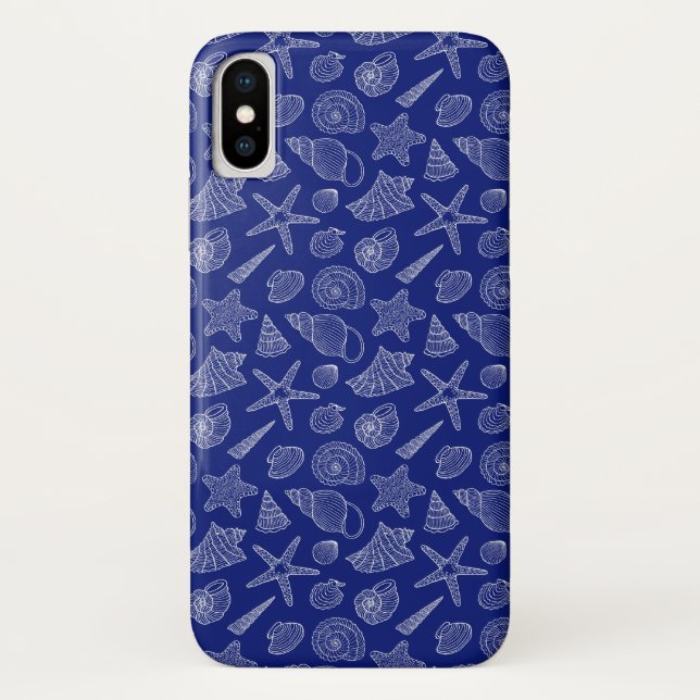 Capa Para iPhone, Case-Mate Shell azul brilhante modela (Verso)