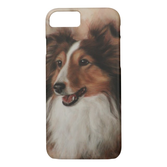Capa Para iPhone, Case-Mate Shetland Sheepdog Sheltie sorrindo (Verso)