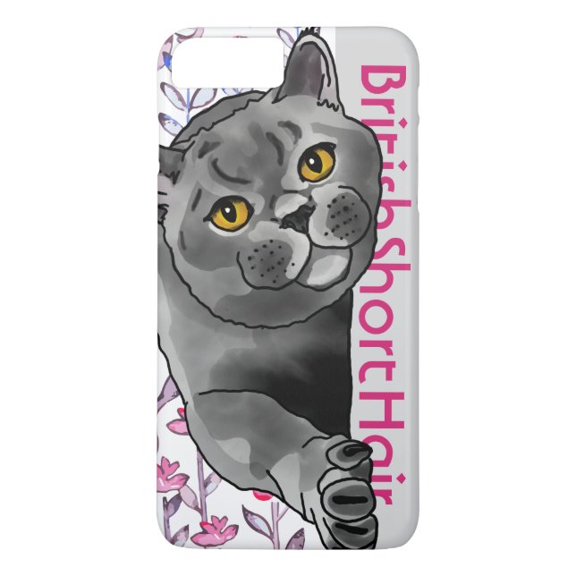 Capa Para iPhone, Case-Mate Shorthair Cat. (Verso)