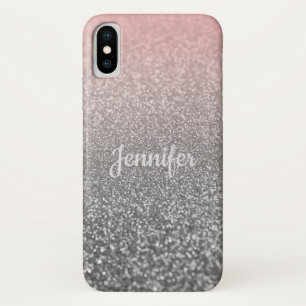 Capa Para iPhone Da Case-Mate Sil rosa-faísca personalizado com sequência bril