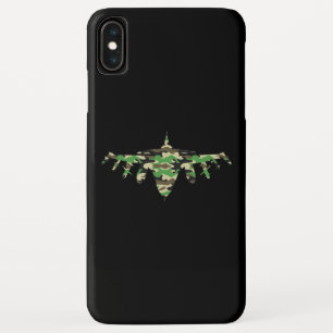 Capa Para iPhone Da Case-Mate Silhouett, avião militar de combate à camuflagem d