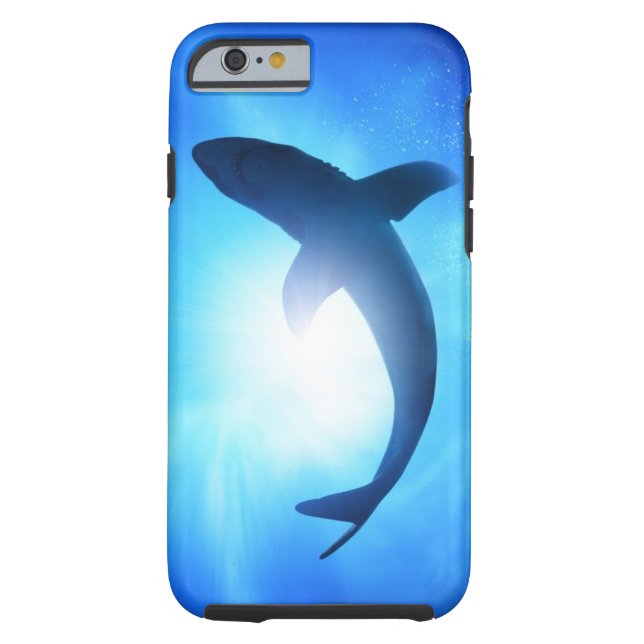 Capa Para iPhone, Case-Mate Silhueta do tubarão do oceano profundo (Verso)