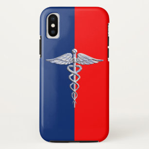 Capa Para iPhone Da Case-Mate Silver Style Caduceus - Liga de Símbolos Médicos