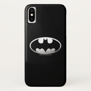 Capa Para iPhone X Símbolo Batman   Logotipo Grainy