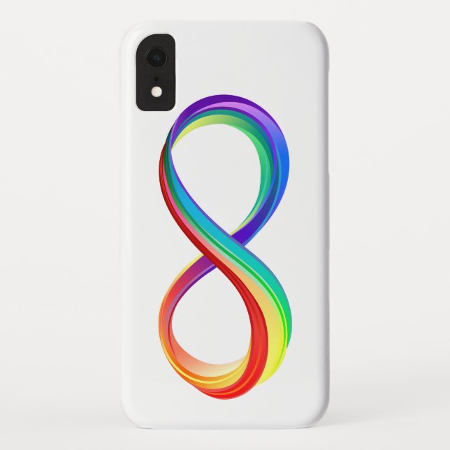 Capa Para iPhone, Case-Mate Símbolo de Infinidade Arco-Íris em Camadas (Verso)