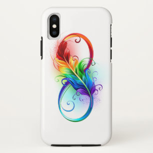 Capa Para iPhone Da Case-Mate Símbolo do Infinito com Pena Arco-íris