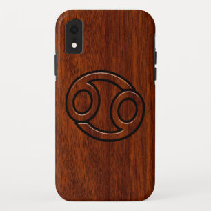 Capa Para iPhone Da Case-Mate Símbolo do zodíaco do cancer no estilo de mogno