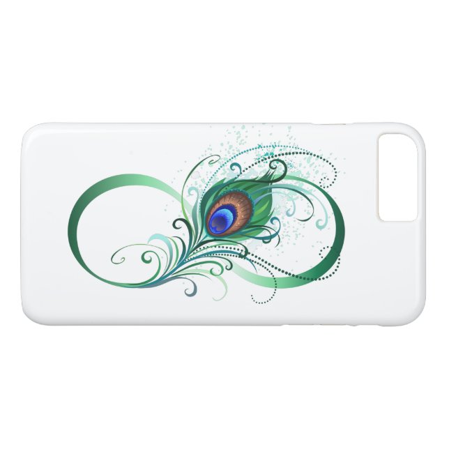 Capa Para iPhone, Case-Mate Símbolo Infinito com Pavão (Verso (Horizontal))
