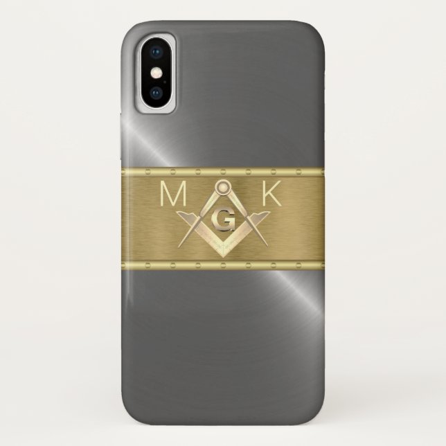 Capa Para iPhone, Case-Mate Símbolo másico prateado e Dourado (Verso)