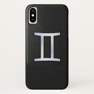 Capa Para iPhone Da Case-Mate Símbolo Moderno De Cromo Como Gemini Zodiac