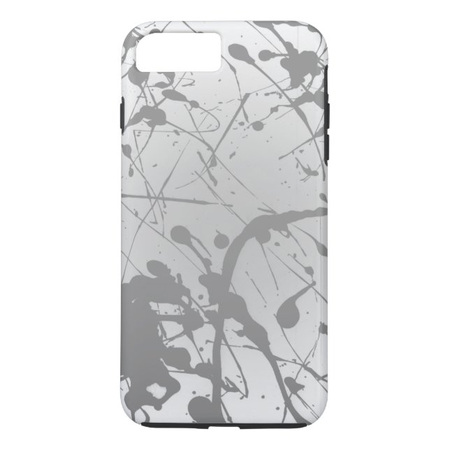 Capa Para iPhone, Case-Mate Simples Cinzas Brancas Placas Personalizadas (Verso)