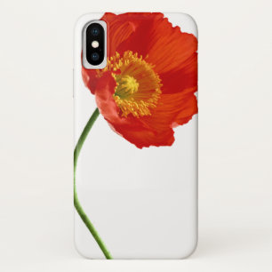 Capa Para iPhone Da Case-Mate Simplicidade vermelha da papoila