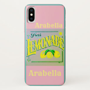 Capa Para iPhone Da Case-Mate Sinal cor-de-rosa da limonada do vintage