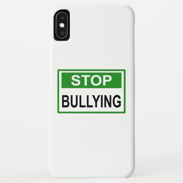 Capa Para iPhone, Case-Mate Sinal de Pare o Bullying verde (Verso)
