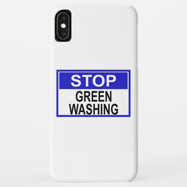 Capa Para iPhone, Case-Mate Sinal de Pare o Greenwashing (Verso)