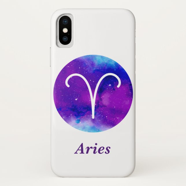Capa Para iPhone, Case-Mate Sinal de Trendência Zodiac Aria Nebulosa Espacial  (Verso)