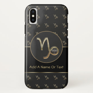 Capa Para iPhone X Sinal do zodíaco do Capricórnio personalizado