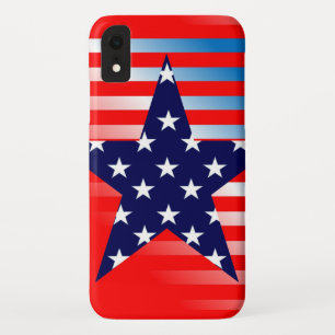 Capa Para iPhone Da Case-Mate Sinalizador americano Blue Star