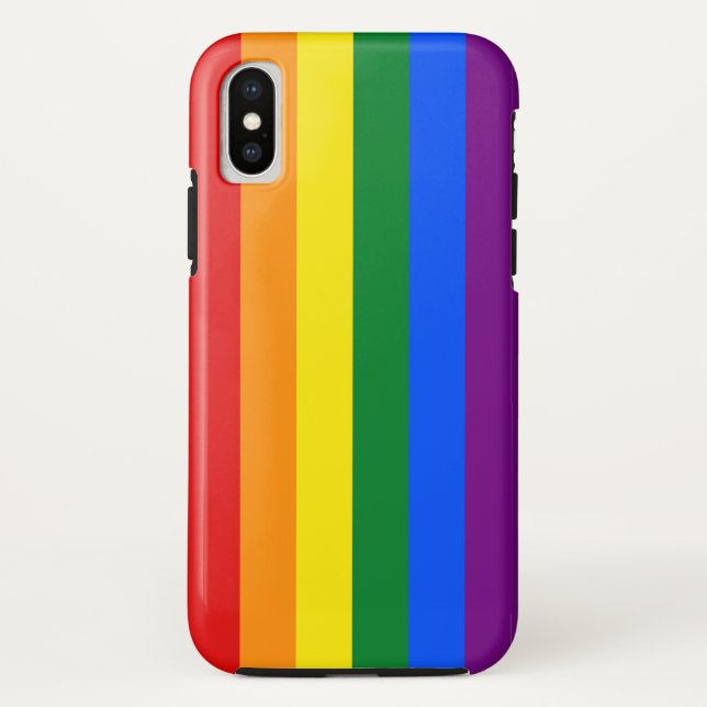 Capa Para iPhone, Case-Mate Sinalizador Clássico do Orgulho Arco-Íris LGBTQ (Verso)