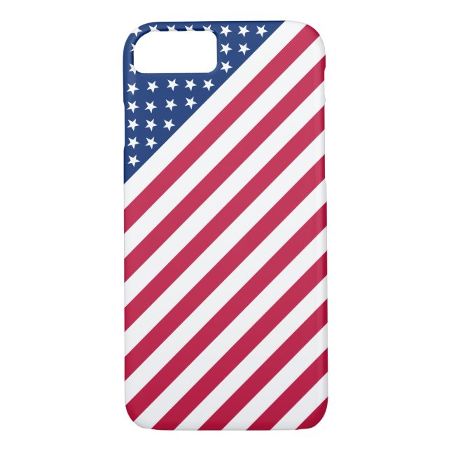 Capa Para iPhone, Case-Mate Sinalizador dos EUA Blue White Stripes Estrelas iP (Verso)