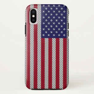 Capa Para iPhone XS Sinalizador dos EUA em Impressão de Decor de Esti