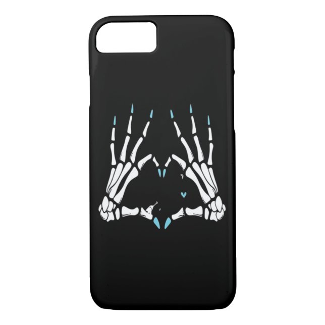 Capa Para iPhone, Case-Mate Skeleton Halloween Clássico da Mão (Verso)
