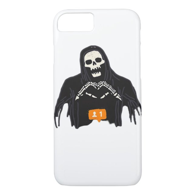 Capa Para iPhone, Case-Mate Skeleton Hand Heart Follower Classic (Verso)