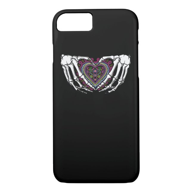 Capa Para iPhone, Case-Mate Skeleton Hand Heart Muertos Dia Mexicano do Morto (Verso)