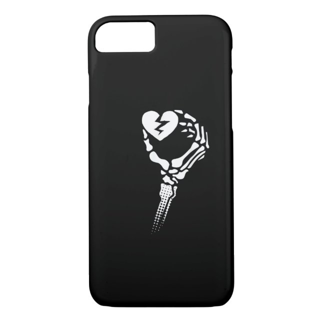 Capa Para iPhone, Case-Mate Skeleton Hand Segurando Coração (Verso)
