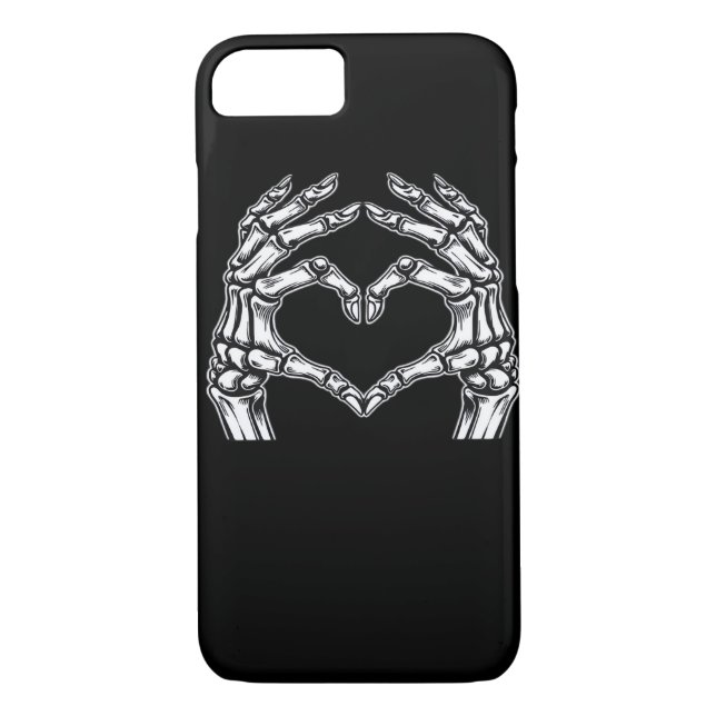 Capa Para iPhone, Case-Mate Skeleton Heart Hands Sign Halloween Figurume Basic (Verso)