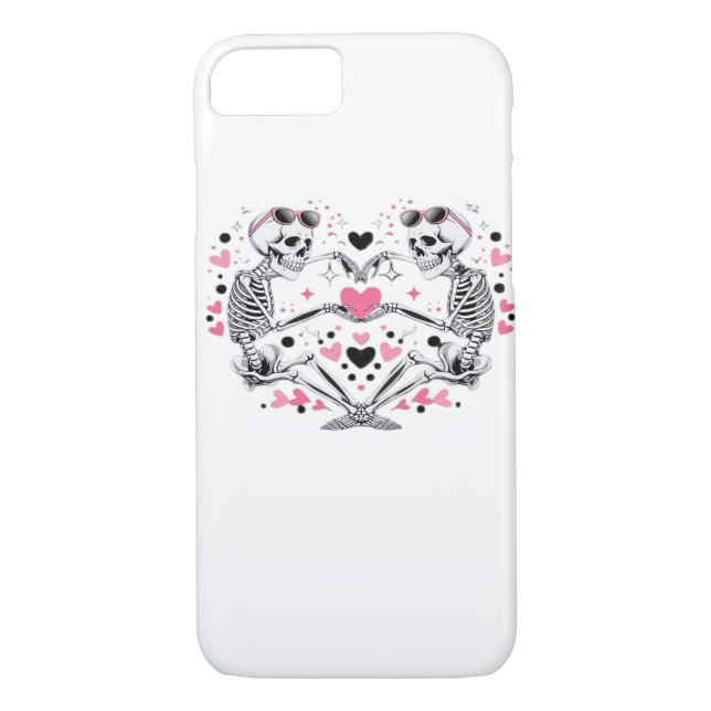 Capa Para iPhone, Case-Mate Skeleton Heart Mãos Clássicas Virais (Verso)