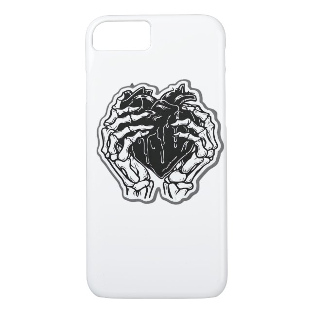 Capa Para iPhone, Case-Mate Skeleton Heart Mãos Engraçadas (Verso)