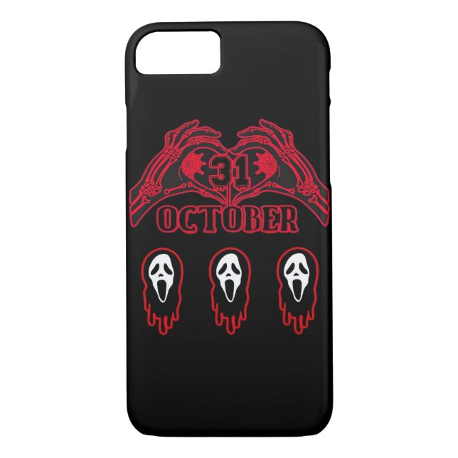 Capa Para iPhone, Case-Mate Skeleton mãos 31/10 clássicas (Verso)