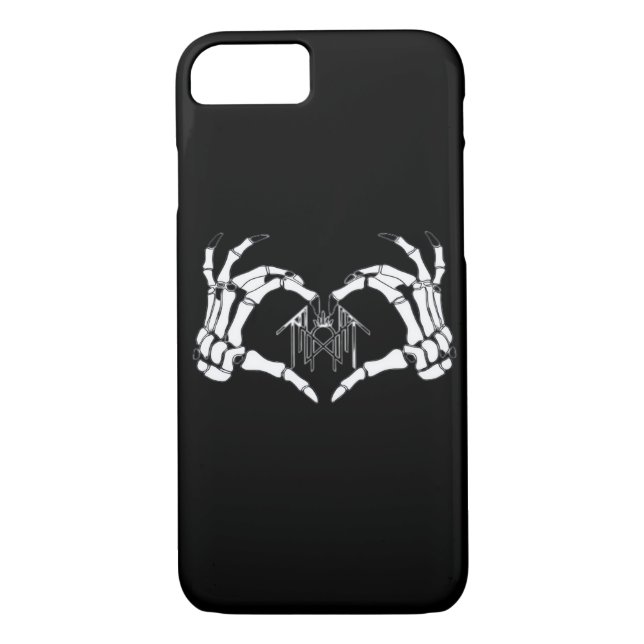 Capa Para iPhone, Case-Mate Skeletons Token Heart Mands (Verso)
