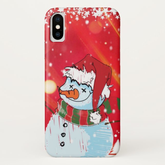 Capa Para iPhone, Case-Mate Snowman de inverno (Verso)