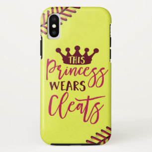 Capa Para iPhone Da Case-Mate Softball esta princesa Vestir-se Grampo Citação