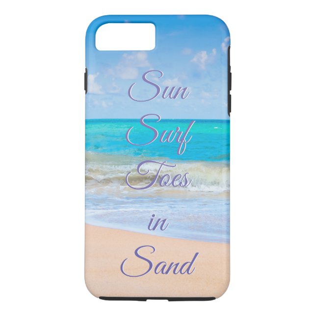 Capa Para iPhone, Case-Mate Sol, Surf, dedos na areia (Verso)