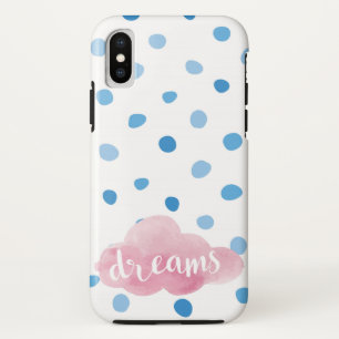 Capa Para iPhone Da Case-Mate Sonhos Bolinhas Azuis de Aquarela