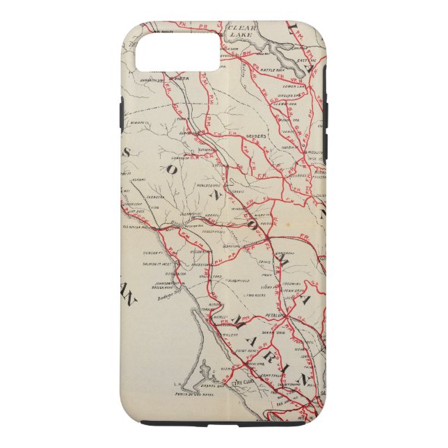 Capa Para iPhone, Case-Mate Sonoma, Marín, lago, e condados de Napa (Verso)