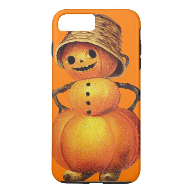 Capa Para iPhone, Case-Mate Sorriso Pumpkin Snowman Orange (Verso)