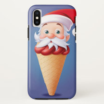 Sorvete do Papai Noel Cone iPhone / iPad case