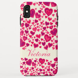 Capa Para iPhone Da Case-Mate Sorvete rosa-quente com padrão cardíaco