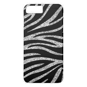 Capa Para iPhone Da Case-Mate Sparkles pretos encantadores do brilho da prata do