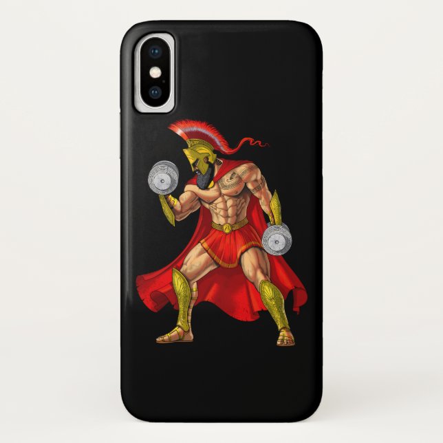 Capa Para iPhone, Case-Mate Spartan Warrior Weightlifting (Verso)