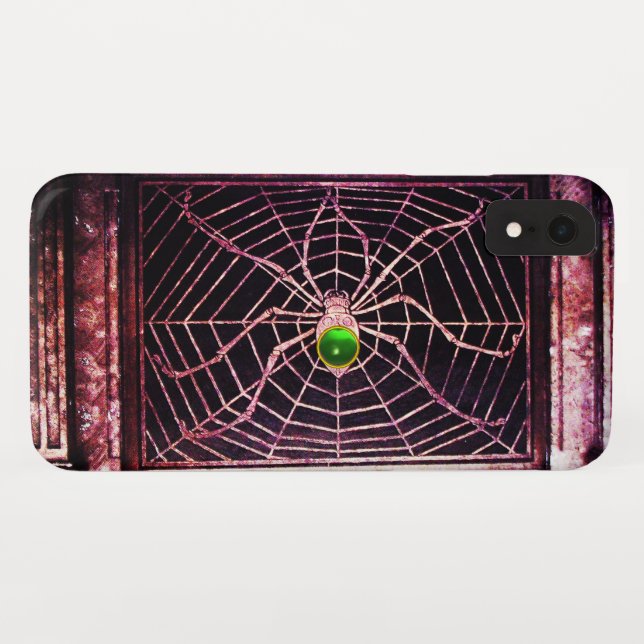 Capa Para iPhone, Case-Mate SPIDER E WEB Green Emerald Black (Verso (Horizontal))
